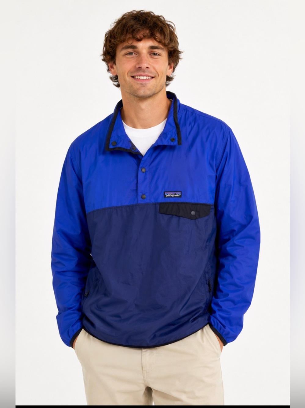 Patagonia Snap-T Houdini Nylon Pullover Blue Size Large